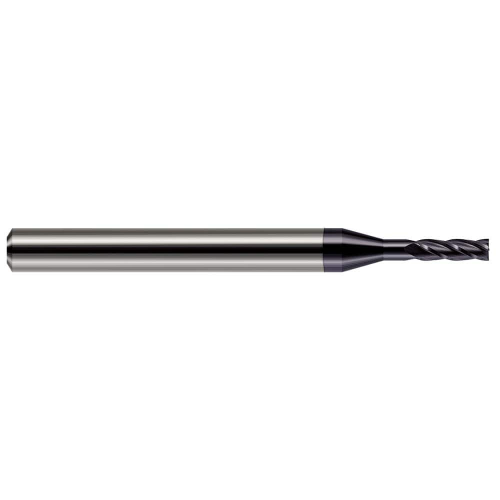 Square End Mill: 1/32'' Dia, 3/32'' LOC, 1/8'' Shank Dia, 1-1/2'' OAL, 4 Flutes, Solid Carbide MPN:956831-C3