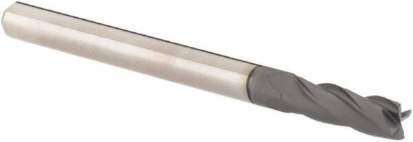 Square End Mill: 1/8'' Dia, 3/8'' LOC, 1/8'' Shank Dia, 1-1/2'' OAL, 4 Flutes, Solid Carbide MPN:995808