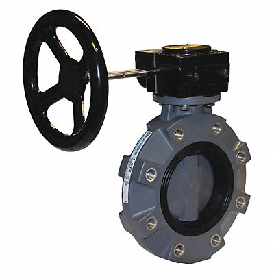 Butterfly Valve PVC EPDM 2in Gear Lug MPN:BYV11020A0EGI00