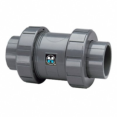 Union Check Valve PVC 1/2 FNPT x Socket MPN:TC10050ST