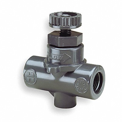 Needle Valve Straight PVC 3/8 in FNPT MPN:NVA1037T