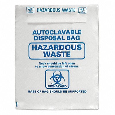 Autoclavable Biohazard Bags 26 H PK200 MPN:HS1002B