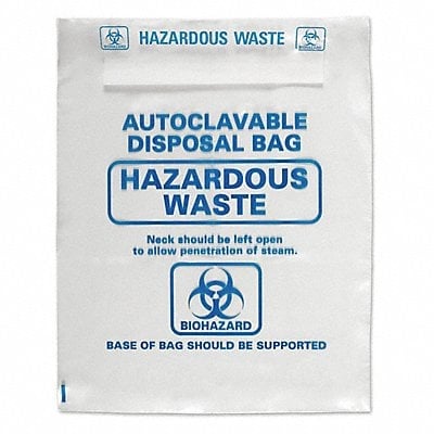 Autoclavable Biohazard Bags 33 H PK200 MPN:HS1002C