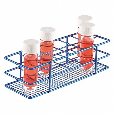 Test Tube Rack Epoxy-Coated Steel Blue MPN:HS120087