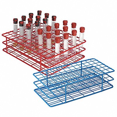 Test Tube Rack Epoxy-Coated Steel Blue MPN:HS120089