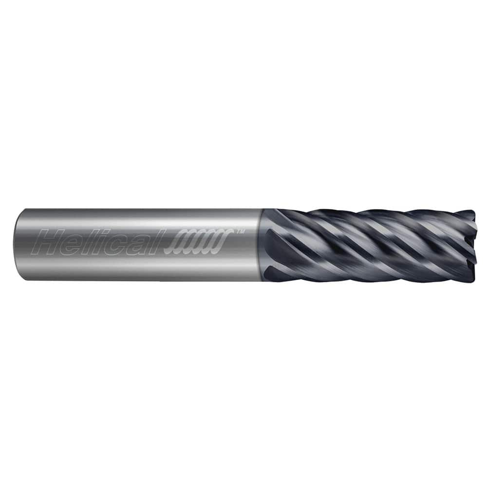 Corner Radius End Mill: 16 mm Dia, 32 mm LOC, 0.5 mm Radius, 6 Flutes, Solid Carbide MPN:59605