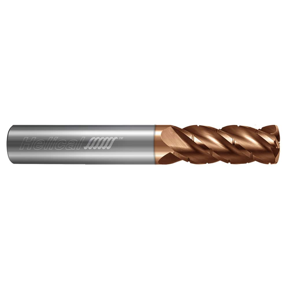 High-Feed End Mills, Mill Diameter (Inch): 1/8 , Mill Diameter (Decimal Inch): 0.1250 , Program Radius (Decimal Inch): 0.0157 , Number of Flutes: 4  MPN:84469