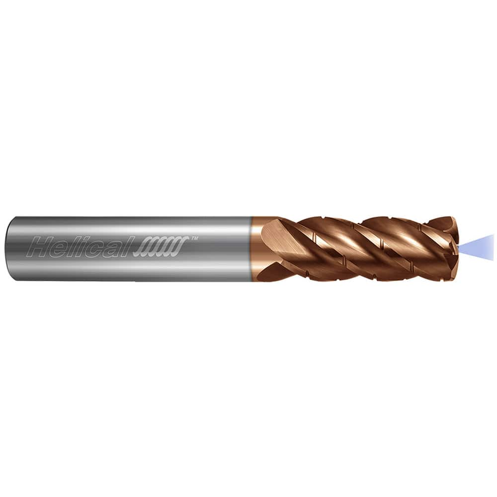 High-Feed End Mills, Mill Diameter (Inch): 3/8 , Mill Diameter (Decimal Inch): 0.3750 , Program Radius (Decimal Inch): 0.0471 , Number of Flutes: 4  MPN:86415