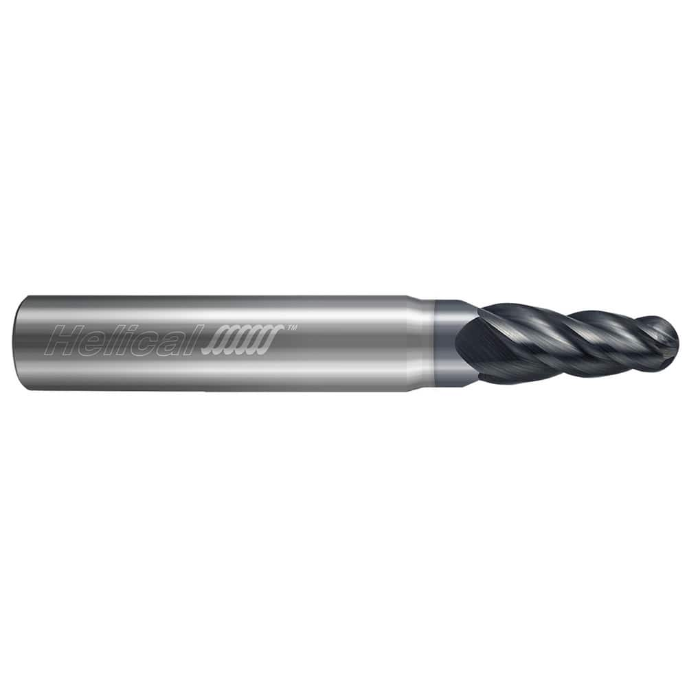 Tapered End Mills, Mill Diameter (Decimal Inch): 0.1250 , Length of Cut (Inch): 3/8 , Taper Angle Per Side: 0.50 , End Mill Material: Solid Carbide  MPN:84870