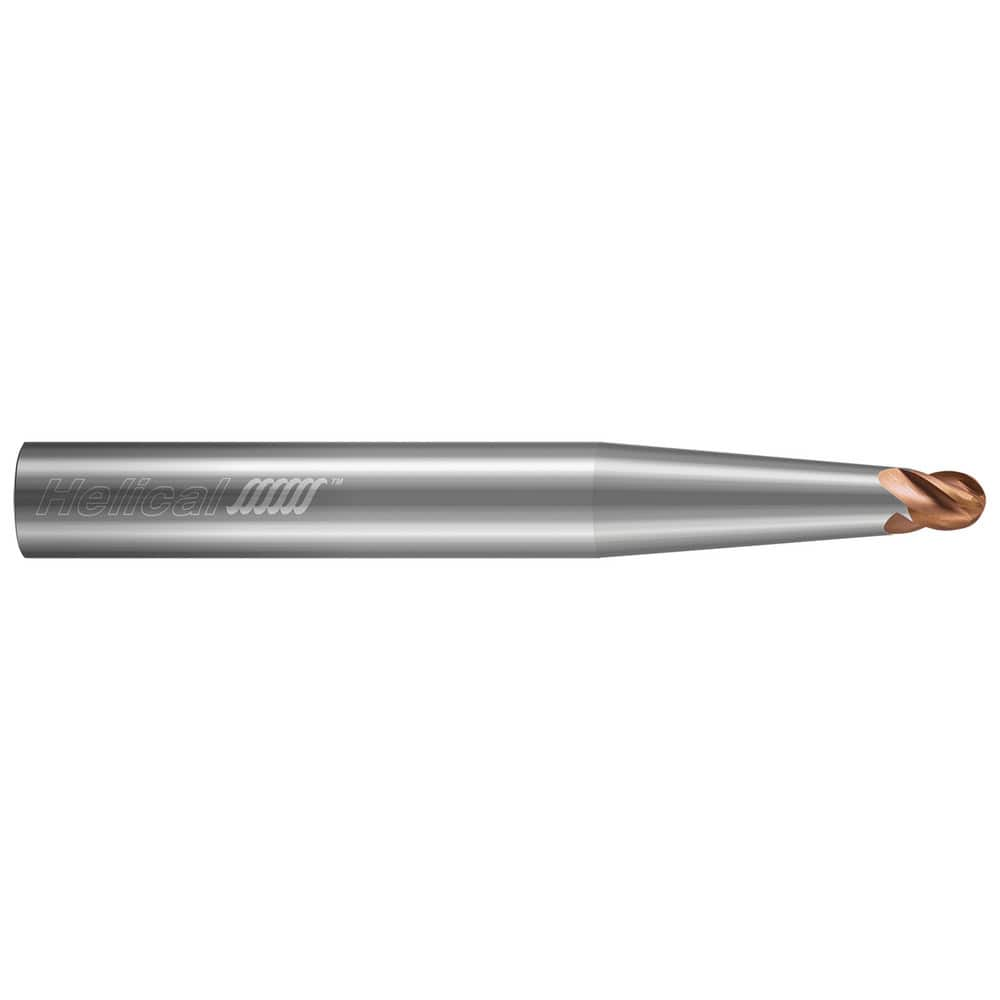 Tapered End Mills, Mill Diameter (Decimal Inch): 0.1250 , Length of Cut (Inch): 3/16 , Taper Angle Per Side: 2.00 , End Mill Material: Solid Carbide  MPN:86442