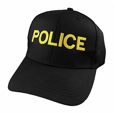 Police Hat Brim Black/Gold Universal MPN:6754