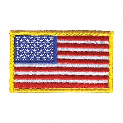 Embroidered Patch U.S. Flag Medium Gold MPN:0001HP