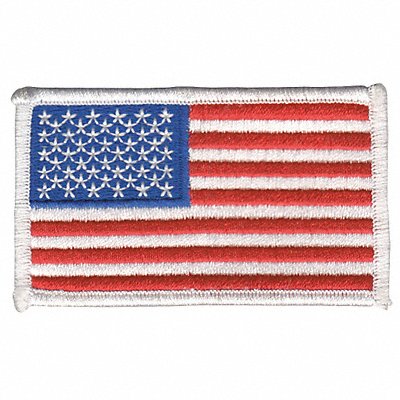 Embroidered Patch U.S. Flag White MPN:0005HP