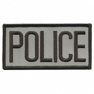 Embrdrd Patch Police Blck on Ref Grey MPN:10300