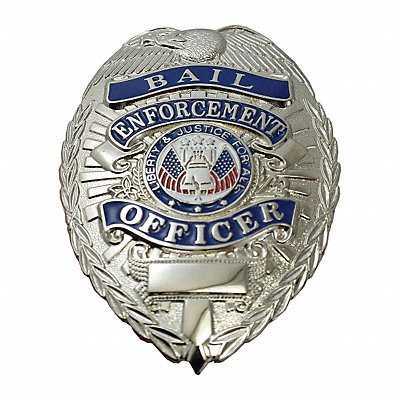 Metal Badge Bail Enf Officer - Oval Nckl MPN:4133N