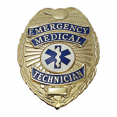 Metal Badge Emergency Medical Tech Gold MPN:4182G