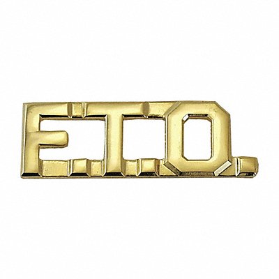 Metal Rank Insignia F.T.O. Gold PR MPN:4302G