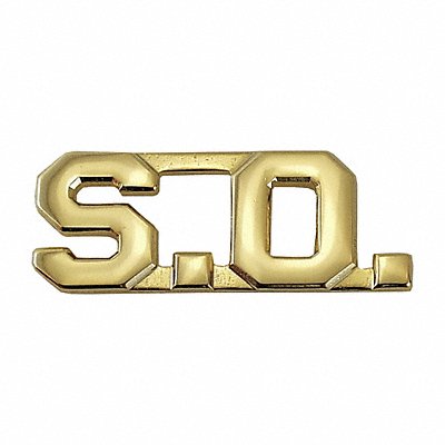 Metal Rank Insignia S.O. Gold PR MPN:4321G