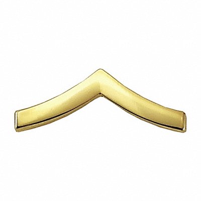 Metal Rank Insignia PVT. Chevron Gold PR MPN:4404MG