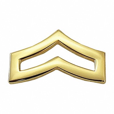 Metal Rank Insignia CPL. Chevron Gold PR MPN:4405MG