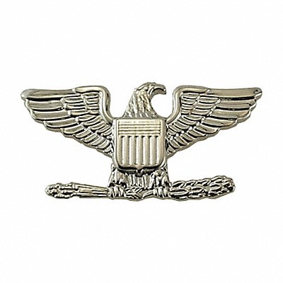 Metal Rank Insignia Col. Eagle Nickel PR MPN:4413MN