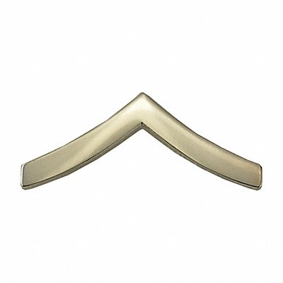 Metal Rank Insignia PVT. Chevron Nckl PR MPN:4419RN