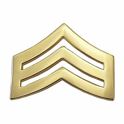 Metal Rank Insignia SGT. Chevron Gold PR MPN:4422RG