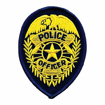 Embrdrd Patch Police Off Gold/Drk Navy MPN:5125