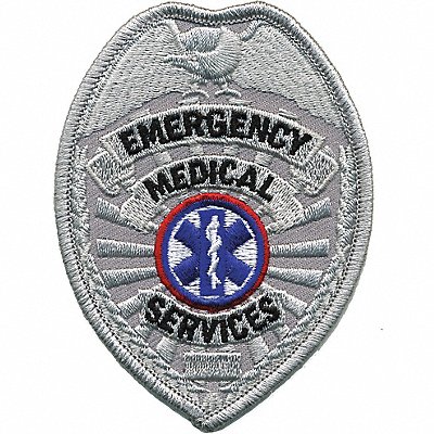 Embrdrd Patch Emergency Medical Srv Slvr MPN:5614