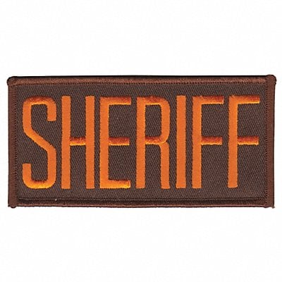 Embrdrd Patch Sheriff Drk Gold on Brown MPN:5727