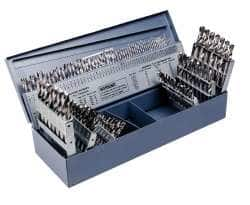 Drill Bit Set: Screw Machine Length Drill Bits, 115 Pc, 0.04