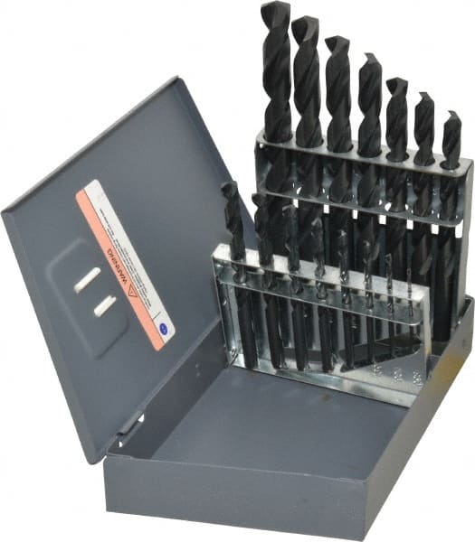 Drill Bit Set: Jobber Length Drill Bits, 15 Pc, 135 ° MPN:66693672