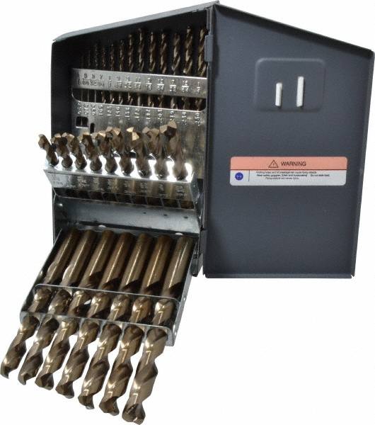 Drill Bit Set: Jobber Length Drill Bits, 29 Pc, 135 ° MPN:74129453