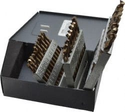 Drill Bit Set: Screw Machine Length Drill Bits, 26 Pc, 135 ° MPN:C.E96.S26-2