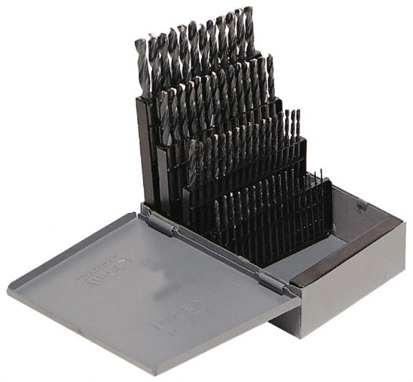 Drill Bit Set: Screw Machine Length Drill Bits, 0.04