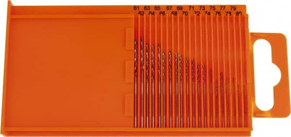 Drill Bit Set: Jobber Length Drill Bits, 20 Pc, 118 ° MPN:79888368