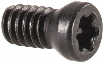 Torx Screw for Indexables: T6, Torx Drive, M2 x 0.4 Thread MPN:4006146