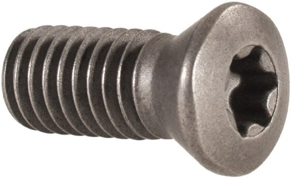 Torx Screw for Indexables: T25, Torx Drive, M6 x 1.0 Thread MPN:4006151