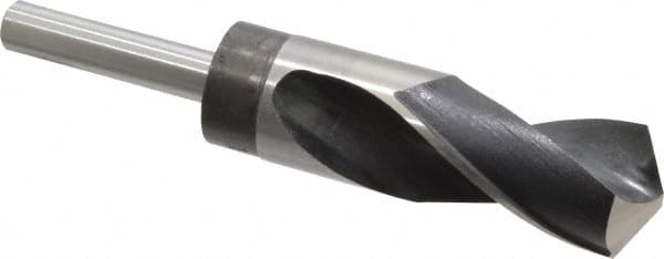 Reduced Shank Drill Bit: 1-7/32'' Dia, 1/2'' Shank Dia, 118 0, High Speed Steel MPN:02388080