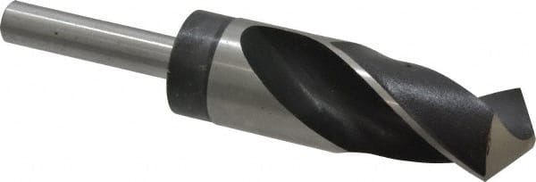 Reduced Shank Drill Bit: 1-1/4'' Dia, 1/2'' Shank Dia, 118 0, High Speed Steel MPN:02388106