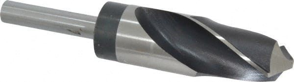 Reduced Shank Drill Bit: 1-17/64'' Dia, 1/2'' Shank Dia, 118 0, High Speed Steel MPN:02388114