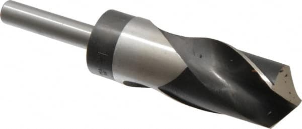 Reduced Shank Drill Bit: 1-23/64'' Dia, 1/2'' Shank Dia, 118 0, High Speed Steel MPN:02388171