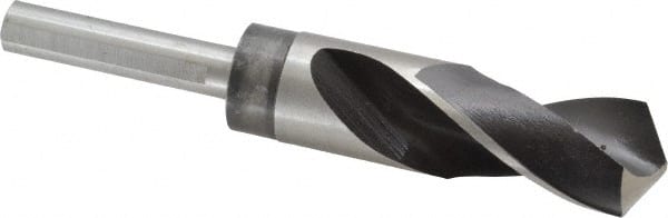 Reduced Shank Drill Bit: 1-1/16'' Dia, 1/2'' Shank Dia, 118 0, High Speed Steel MPN:77428936