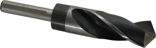 Reduced Shank Drill Bit: 1-5/64'' Dia, 1/2'' Shank Dia, 118 0, High Speed Steel MPN:77428944