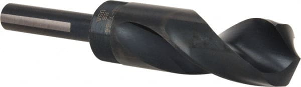 Reduced Shank Drill Bit: 1-7/64'' Dia, 1/2'' Shank Dia, 118 0, High Speed Steel MPN:77428969