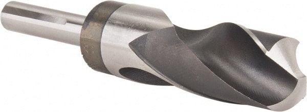 Reduced Shank Drill Bit: 1-11/64'' Dia, 1/2'' Shank Dia, 118 0, High Speed Steel MPN:77428993