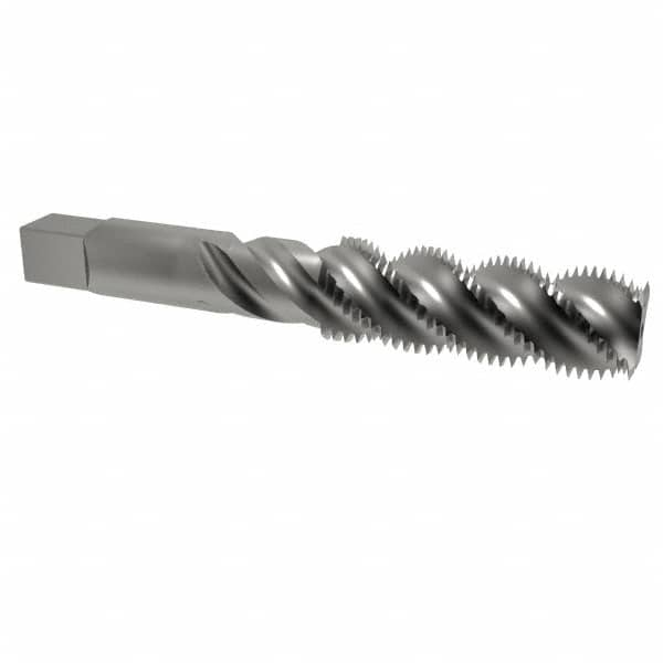 Spiral Flute Tap: 3/4-16, UNF, 4 Flute, Bottoming, 3B Class of Fit, High Speed Steel, Bright/Uncoated MPN:K008614AS