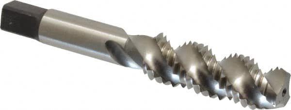 Spiral Flute Tap: 9/16-12, UNF, 3 Flute, Plug, High Speed Steel, Bright/Uncoated MPN:K012533AS