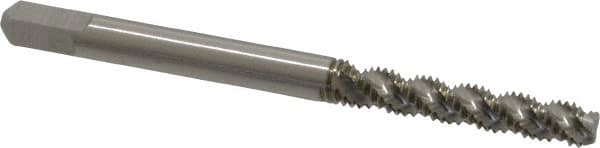 Spiral Flute Tap: M4x0.70 Metric Coarse, 3 Flutes, Bottoming, 6H Class of Fit, High Speed Steel MPN:K027657AS