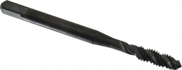 Spiral Flute Tap: #8-32 UNC, 3 Flutes, Plug, 2B Class of Fit, High Speed Steel, Oxide Coated MPN:K033004AS